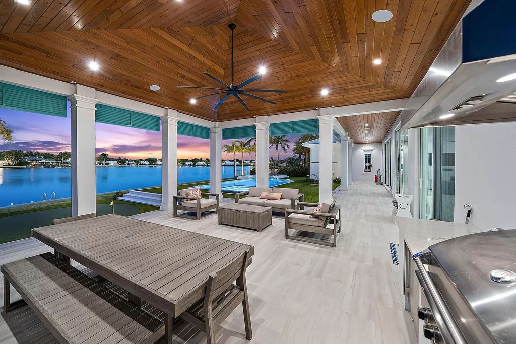 The British West Indies Home is a luxurious estate in Hidden Key offers the finest in family living with deep water access now available for sale. This home located at 11730 Lake Shore Pl, North Palm Beach, Florida; offering 4 bedrooms and 6 bathrooms with over 4,500 square feet of living spaces.