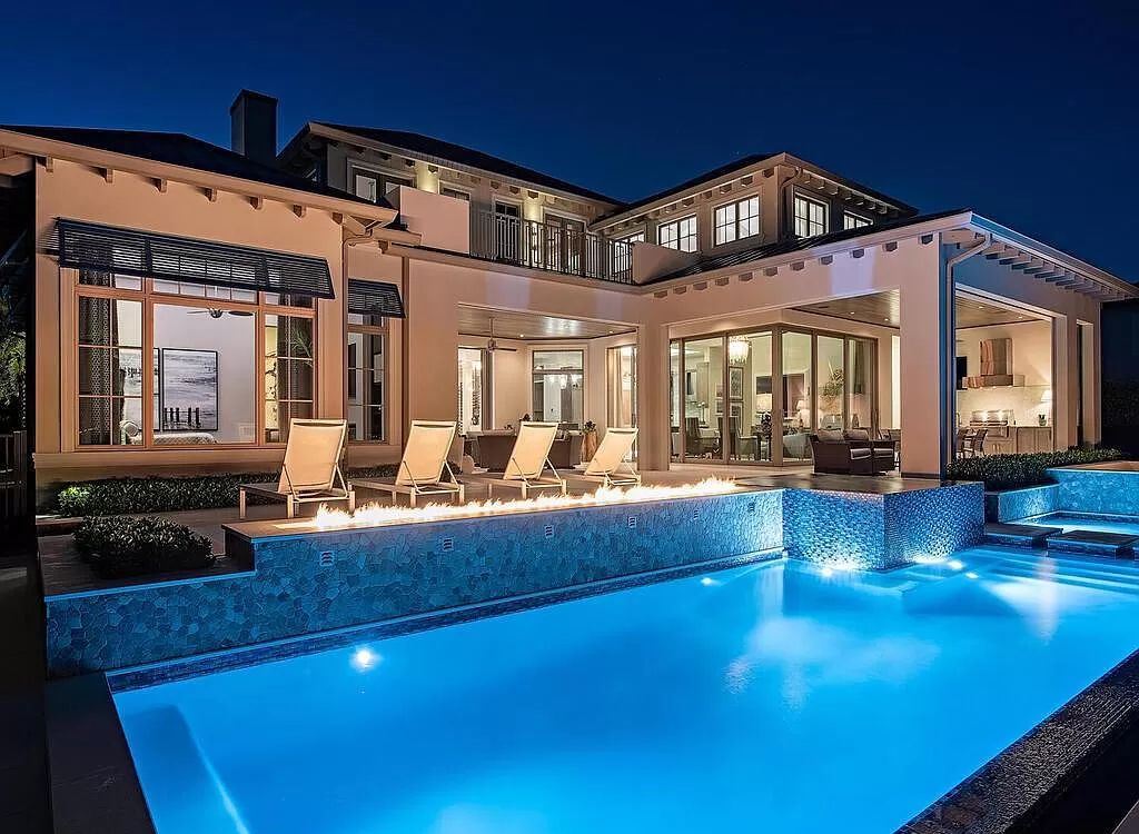 The Home in Naples is a luxurious coastal contemporary style residence features unparalleled quality meets unrivaled views now available for sale. This home located at 1959 8th St S, Naples, Florida; offering 4 bedrooms and 5 bathrooms with over 4,500 square feet of living spaces.