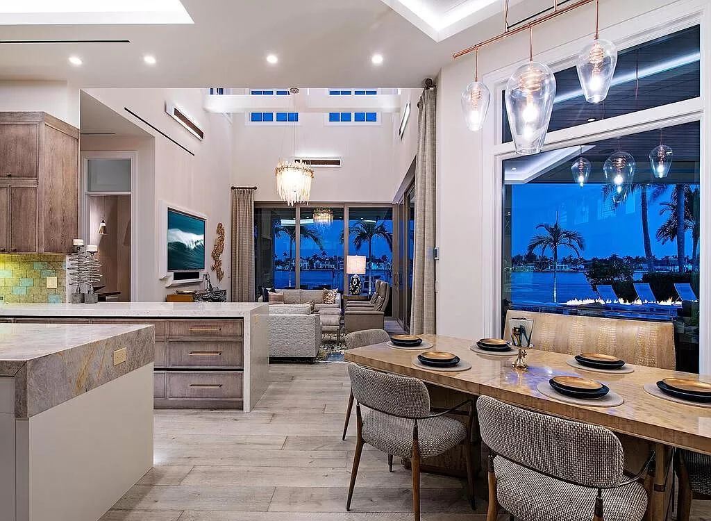 The Home in Naples is a luxurious coastal contemporary style residence features unparalleled quality meets unrivaled views now available for sale. This home located at 1959 8th St S, Naples, Florida; offering 4 bedrooms and 5 bathrooms with over 4,500 square feet of living spaces.