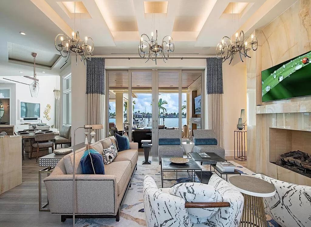 The Home in Naples is a luxurious coastal contemporary style residence features unparalleled quality meets unrivaled views now available for sale. This home located at 1959 8th St S, Naples, Florida; offering 4 bedrooms and 5 bathrooms with over 4,500 square feet of living spaces.