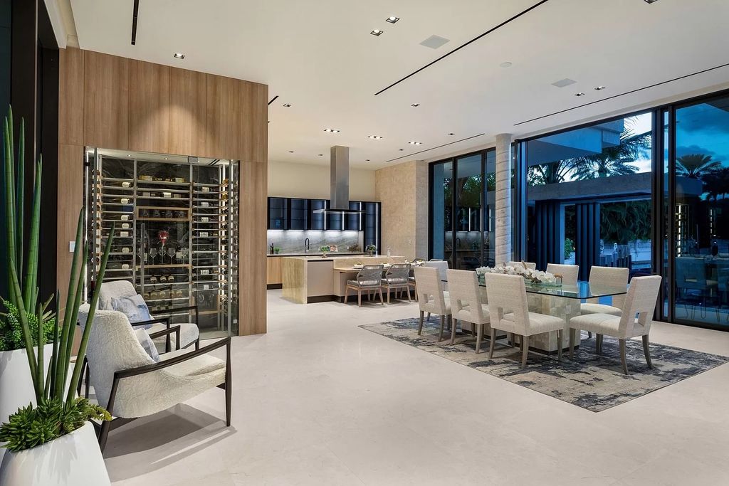 The Boca Raton House is an architectural deepwater estate in The Sanctuary with 3-levels of luxury and style now available for sale. This home located at 824 Pelican Point Cv, Boca Raton, Florida; offering 7 bedrooms and 10 bathrooms with over 7,300 square feet of living spaces.