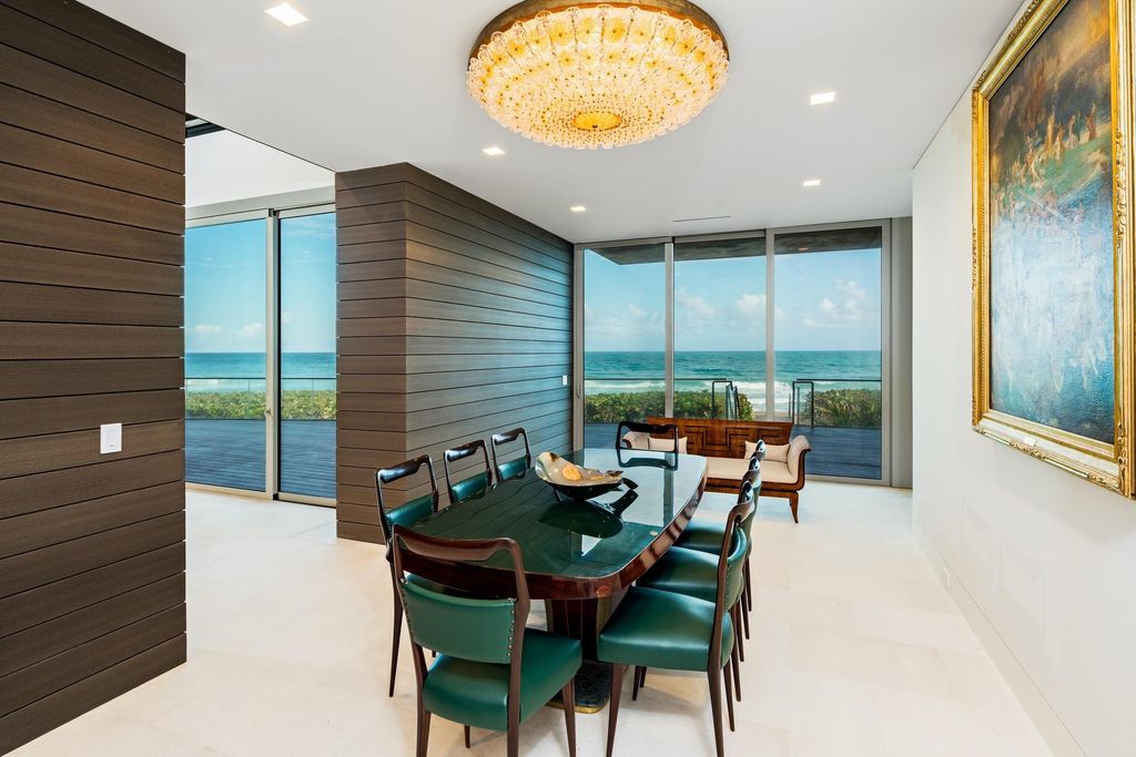 The Modern Mansion in Jupiter Island features spacious living and entertaining spaces with the most panoramic views of the Ocean now available for sale. This home located at 609 S Beach Rd, Jupiter, Florida; offering 6 bedrooms and 9 bathrooms with over 11,700 square feet of living spaces.