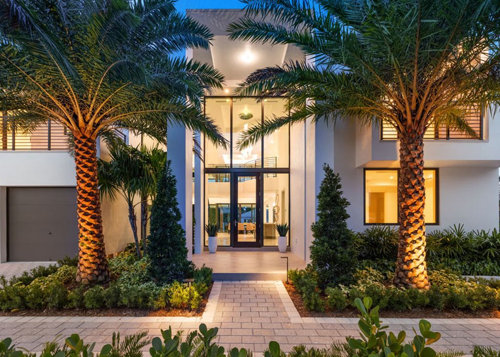 The Modern Home in Fort Lauderdale is a newly completed residence features the expansive covered area and intracoastal views now available for sale. This home located at 2519 Lucille Dr, Fort Lauderdale, Florida; offering 6 bedrooms and 8 bathrooms with over 6,900 square feet of living spaces. 
