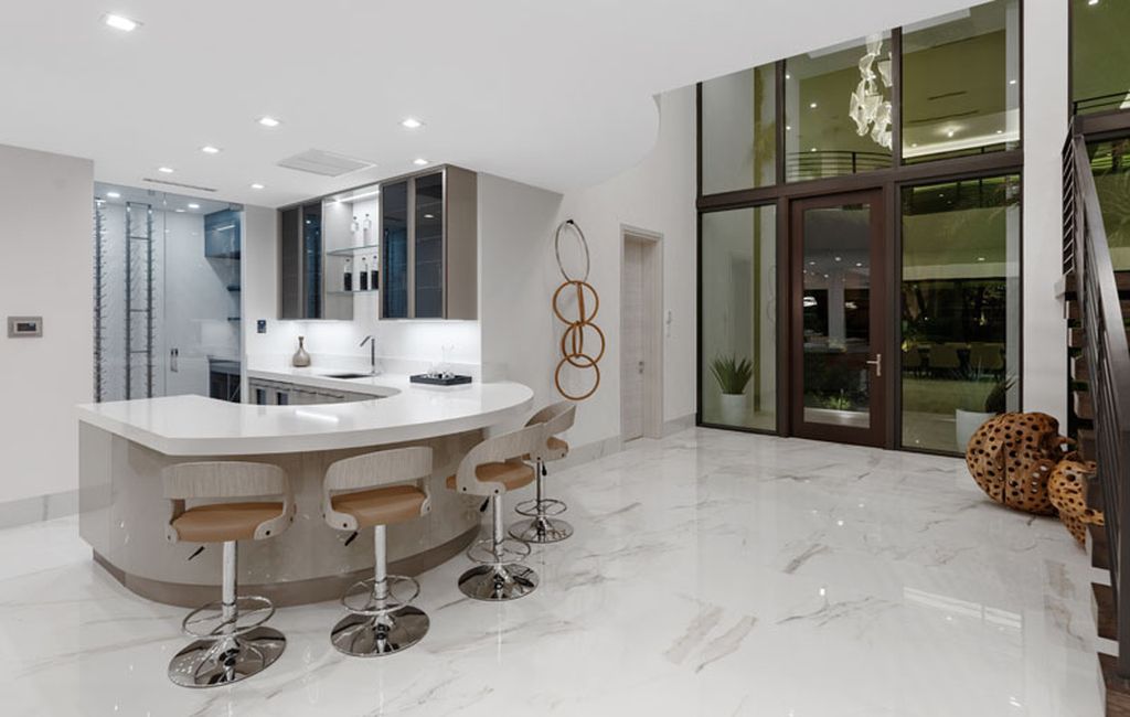 The Modern Home in Fort Lauderdale is a newly completed residence features the expansive covered area and intracoastal views now available for sale. This home located at 2519 Lucille Dr, Fort Lauderdale, Florida; offering 6 bedrooms and 8 bathrooms with over 6,900 square feet of living spaces. 