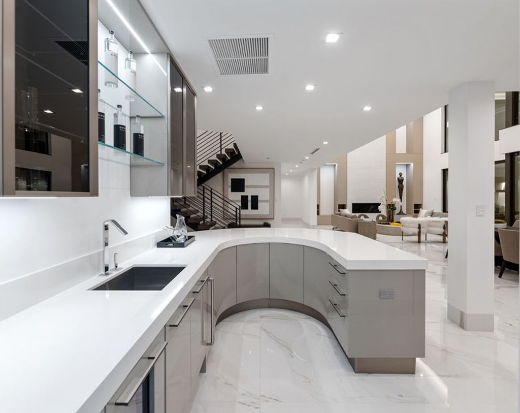 The Modern Home in Fort Lauderdale is a newly completed residence features the expansive covered area and intracoastal views now available for sale. This home located at 2519 Lucille Dr, Fort Lauderdale, Florida; offering 6 bedrooms and 8 bathrooms with over 6,900 square feet of living spaces. 