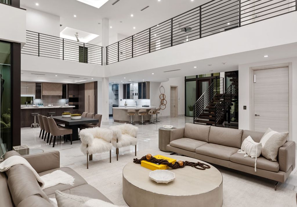 The Modern Home in Fort Lauderdale is a newly completed residence features the expansive covered area and intracoastal views now available for sale. This home located at 2519 Lucille Dr, Fort Lauderdale, Florida; offering 6 bedrooms and 8 bathrooms with over 6,900 square feet of living spaces. 