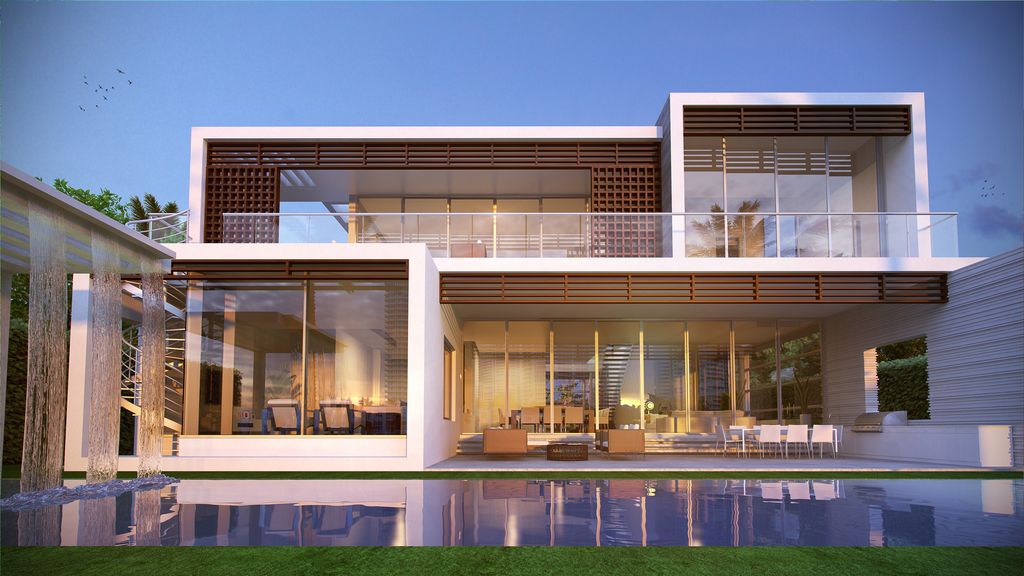 Golden Beach Home in Florida was designed by Danny Sorogon in Modern contemporary style; this house is one of the finest high-end luxury homes throughout the highly cherished and desirable South Florida region.