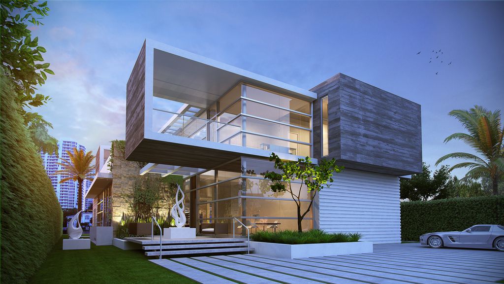 Golden Beach Home in Florida was designed by Danny Sorogon in Modern contemporary style; this house is one of the finest high-end luxury homes throughout the highly cherished and desirable South Florida region.