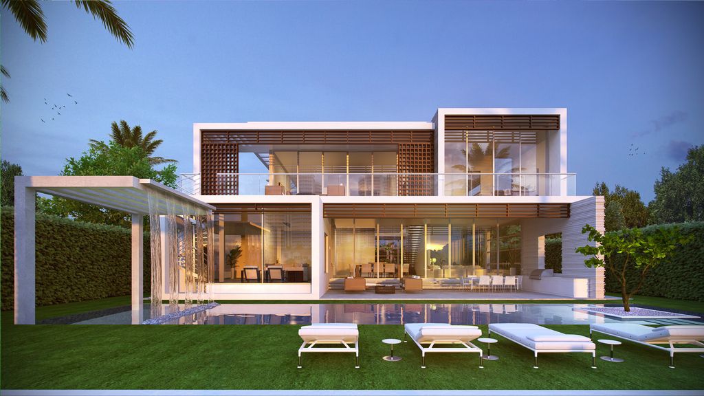 Golden Beach Home in Florida was designed by Danny Sorogon in Modern contemporary style; this house is one of the finest high-end luxury homes throughout the highly cherished and desirable South Florida region.