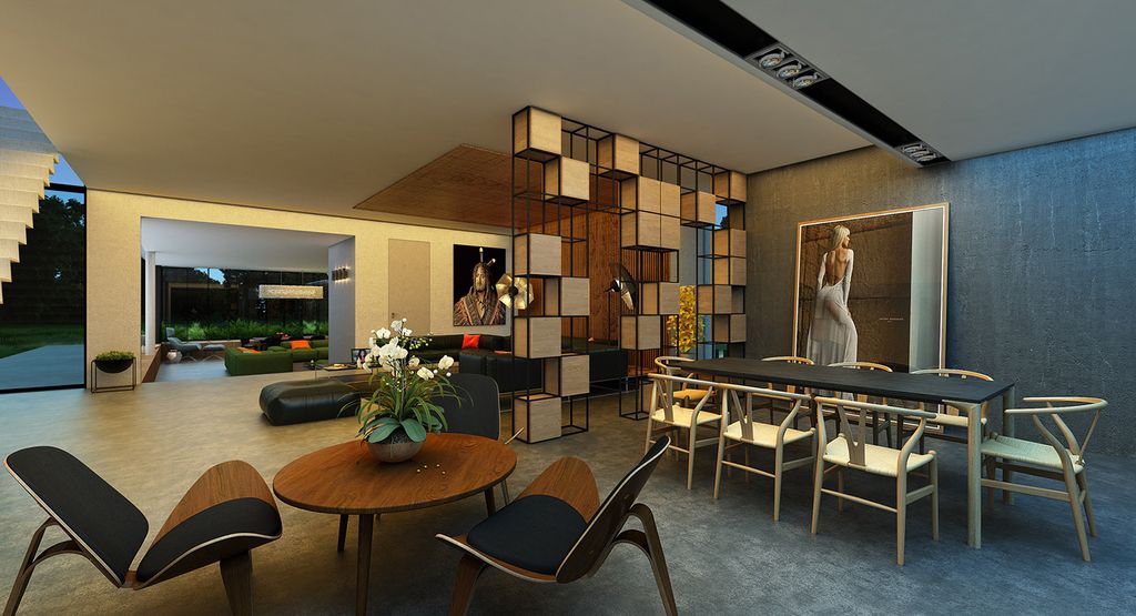 Design Concept of dreamy Modern House is a project located in Ukraine was designed in concept stage by Alexander Zhidkov Architect in contemporary style; it offers luxurious modern living in forest.