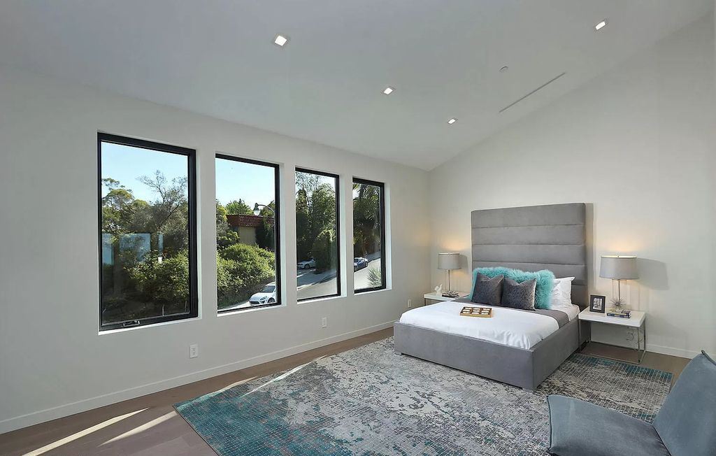 The Contemporary House is a modern masterpiece in prestigious Bel Air with elegant finishes boasts superb indoor, outdoor living now available for sale. This home located at 10825 Vicenza Way, Los Angeles, California; offering 5 bedrooms and 6 bathrooms with over 5,300 square feet of living spaces.