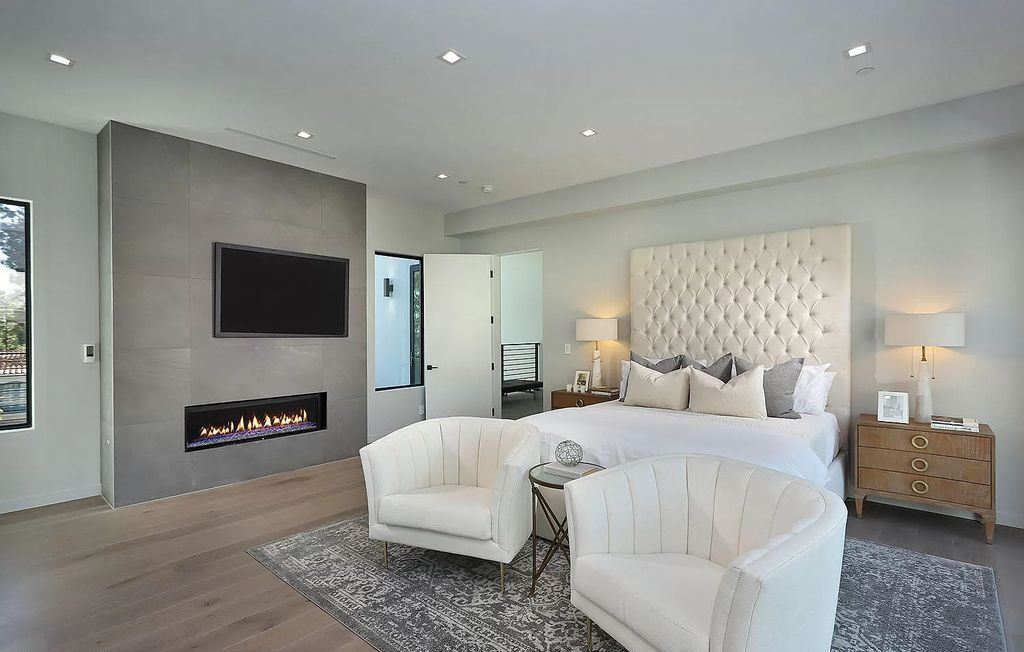 The Contemporary House is a modern masterpiece in prestigious Bel Air with elegant finishes boasts superb indoor, outdoor living now available for sale. This home located at 10825 Vicenza Way, Los Angeles, California; offering 5 bedrooms and 6 bathrooms with over 5,300 square feet of living spaces.