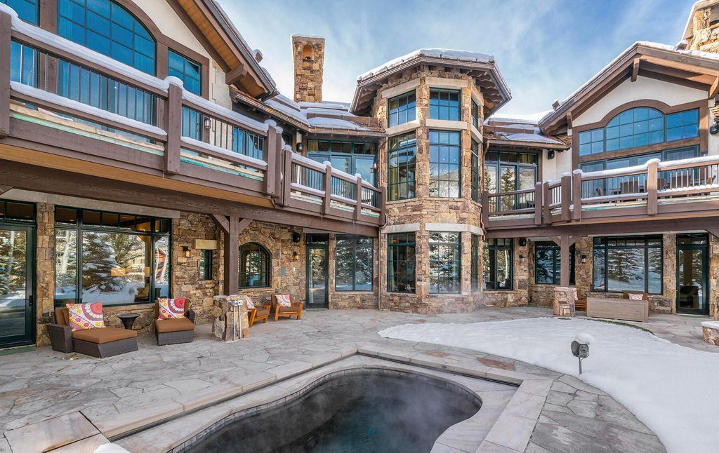 The Vail Mountain Chalet is a luxurious a classic European-inspired property with exclusive access to Vail Mountain now available for sale. This home located at 615 Forest Pl, Vail, Colorado; offering 7 bedrooms and 14 bathrooms with over 11,800 square feet of living spaces.