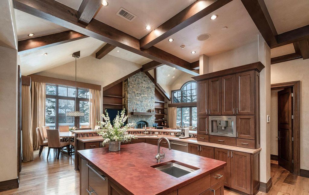 The Vail Mountain Chalet is a luxurious a classic European-inspired property with exclusive access to Vail Mountain now available for sale. This home located at 615 Forest Pl, Vail, Colorado; offering 7 bedrooms and 14 bathrooms with over 11,800 square feet of living spaces.