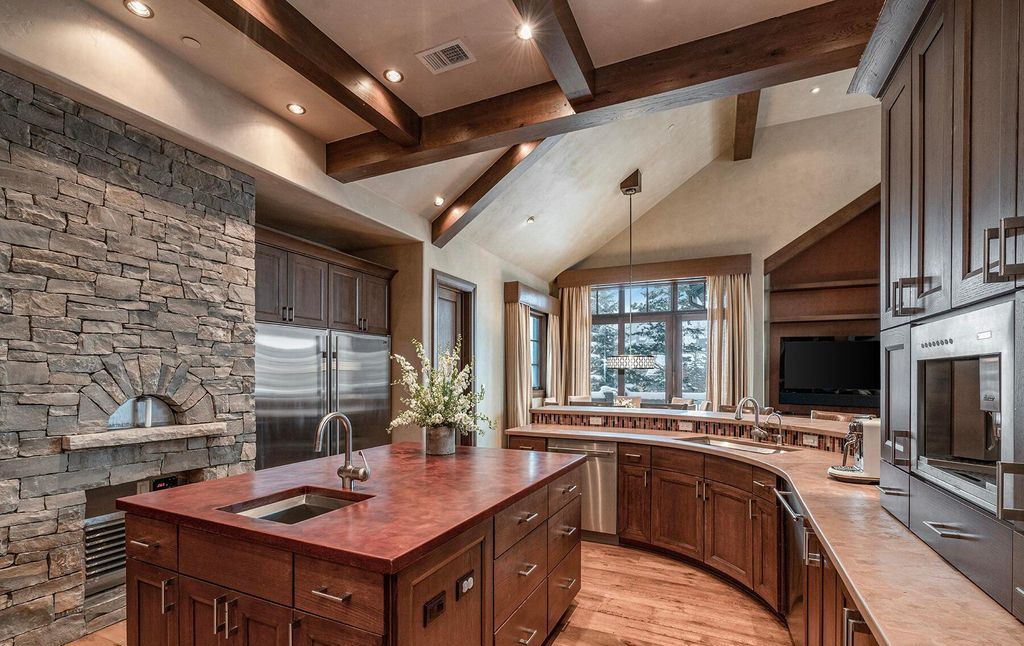The Vail Mountain Chalet is a luxurious a classic European-inspired property with exclusive access to Vail Mountain now available for sale. This home located at 615 Forest Pl, Vail, Colorado; offering 7 bedrooms and 14 bathrooms with over 11,800 square feet of living spaces.