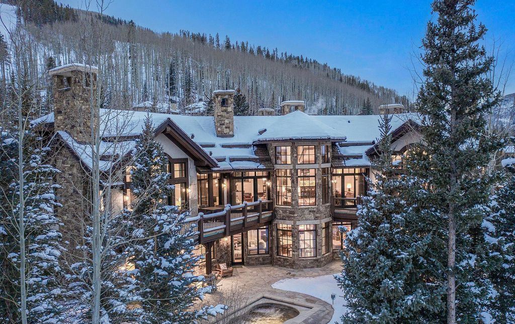 The Vail Mountain Chalet is a luxurious a classic European-inspired property with exclusive access to Vail Mountain now available for sale. This home located at 615 Forest Pl, Vail, Colorado; offering 7 bedrooms and 14 bathrooms with over 11,800 square feet of living spaces.