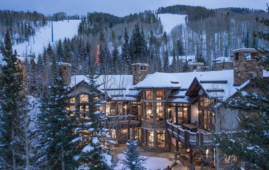 The Vail Mountain Chalet is a luxurious a classic European-inspired property with exclusive access to Vail Mountain now available for sale. This home located at 615 Forest Pl, Vail, Colorado; offering 7 bedrooms and 14 bathrooms with over 11,800 square feet of living spaces.