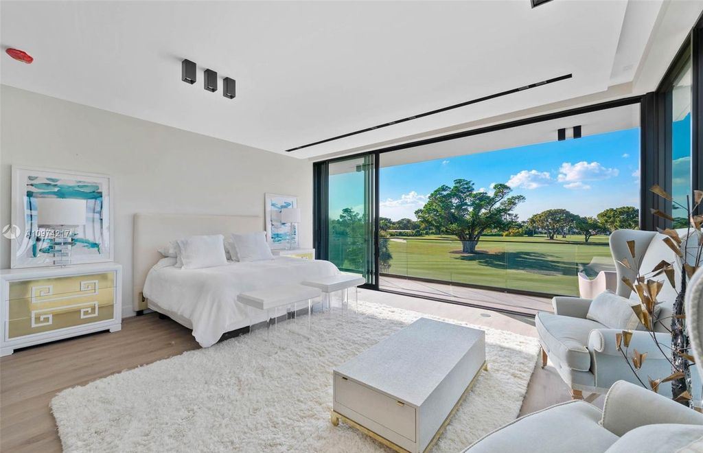 The Modern House in Miami Beach is a newly built tropical residence offering expansive western views of the La Gorce Country Club Golf Course now available for sale. This home located at 5470 La Gorce Dr, Miami Beach, Florida; offering 4 bedrooms and 4 bathrooms with over 3,600 square feet of living spaces.