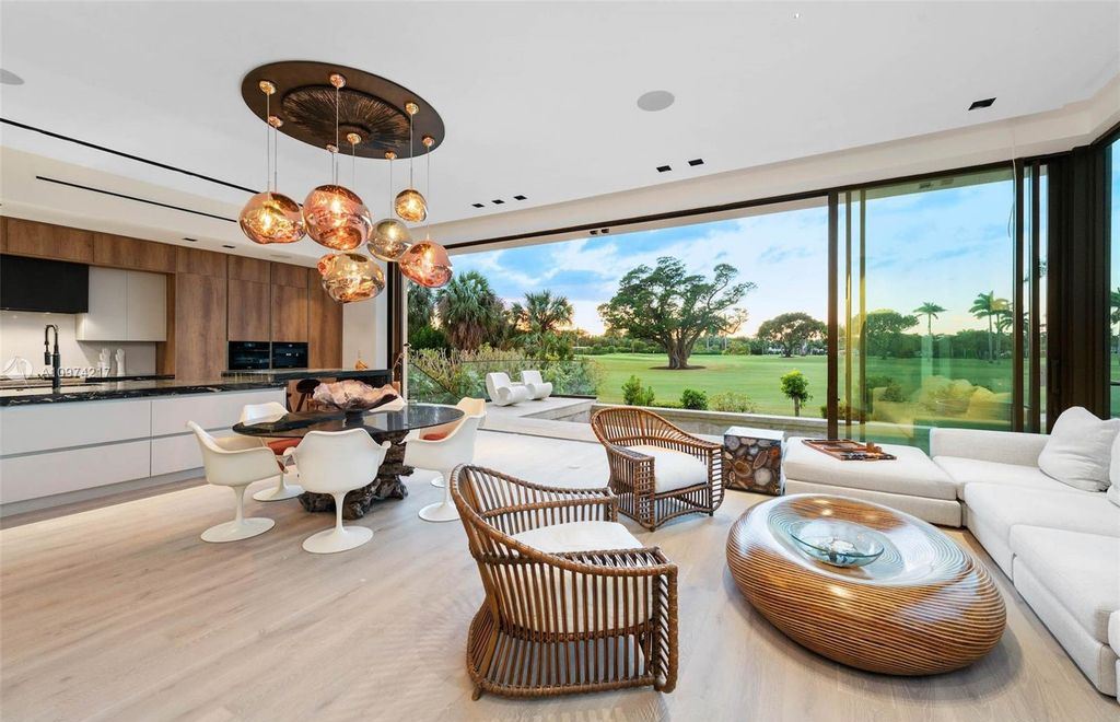 The Modern House in Miami Beach is a newly built tropical residence offering expansive western views of the La Gorce Country Club Golf Course now available for sale. This home located at 5470 La Gorce Dr, Miami Beach, Florida; offering 4 bedrooms and 4 bathrooms with over 3,600 square feet of living spaces.