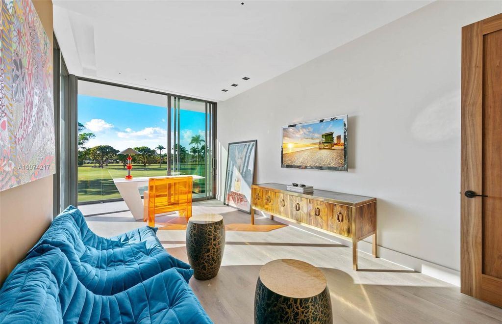 The Modern House in Miami Beach is a newly built tropical residence offering expansive western views of the La Gorce Country Club Golf Course now available for sale. This home located at 5470 La Gorce Dr, Miami Beach, Florida; offering 4 bedrooms and 4 bathrooms with over 3,600 square feet of living spaces.