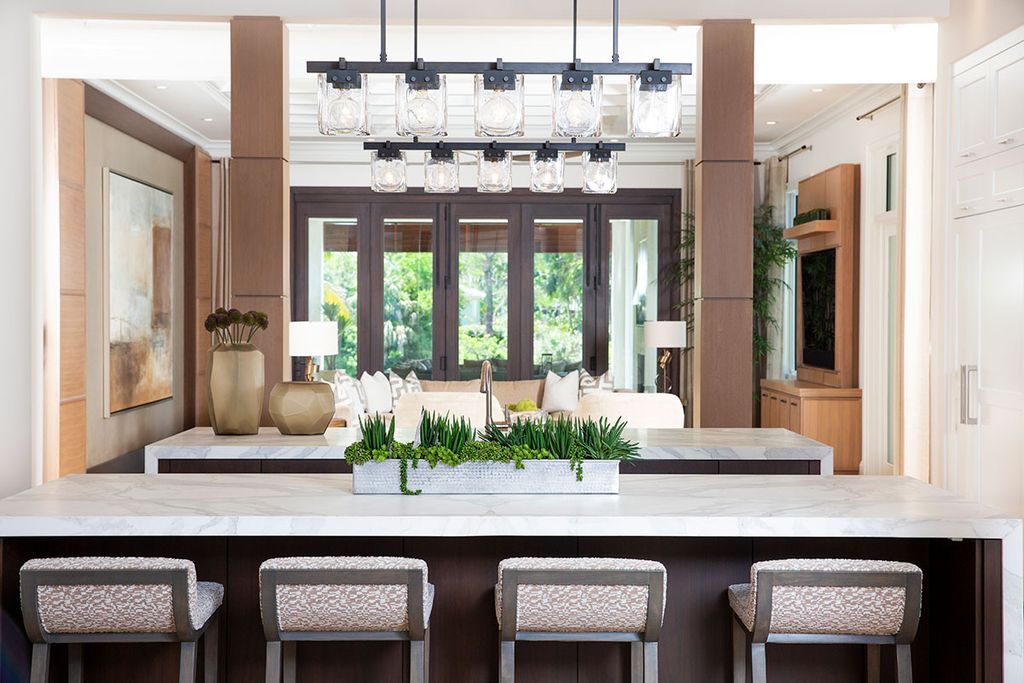 Contemporary Interior Design for Old Naples home in Florida was made by Ficarra Design Associates in Classic Contemporary style. This design creates functionally spacious indoor living from good finish materials, with impressive decorations and smart amenities.