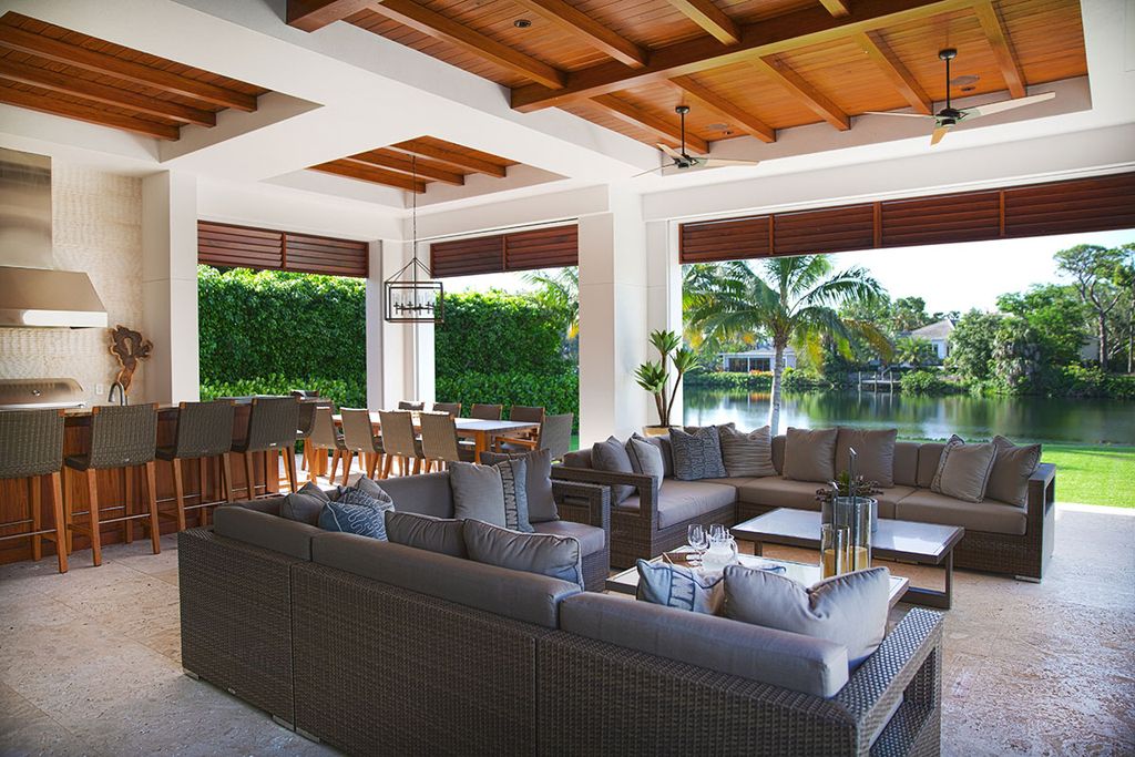 Contemporary Interior Design for Old Naples home in Florida was made by Ficarra Design Associates in Classic Contemporary style. This design creates functionally spacious indoor living from good finish materials, with impressive decorations and smart amenities.