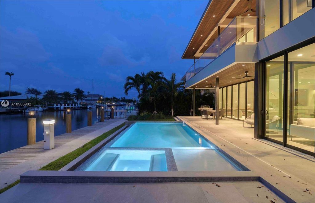 The Home in Fort Lauderdale is a sophisticated luxurious 2 story modern design on 70 foot of deep water now available for sale. This home located at 1537 SE 13th St, Fort Lauderdale, Florida; offering 6 bedrooms and 7 bathrooms with over 4,700 square feet of living spaces.