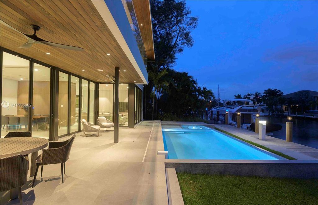 The Home in Fort Lauderdale is a sophisticated luxurious 2 story modern design on 70 foot of deep water now available for sale. This home located at 1537 SE 13th St, Fort Lauderdale, Florida; offering 6 bedrooms and 7 bathrooms with over 4,700 square feet of living spaces.