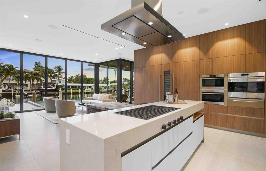 The Home in Fort Lauderdale is a sophisticated luxurious 2 story modern design on 70 foot of deep water now available for sale. This home located at 1537 SE 13th St, Fort Lauderdale, Florida; offering 6 bedrooms and 7 bathrooms with over 4,700 square feet of living spaces.