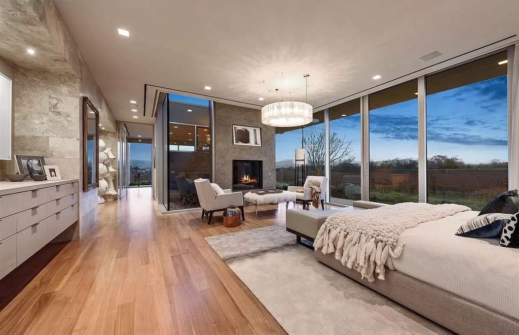 The Estate in California is an extraordinary Napa Valley property features wellness pavilion, sport court, infinity pool now available for sale. This home located at 1561 S Whitehall Ln, Saint Helena, California; offering 7 bedrooms and 11 bathrooms with over 14,000 square feet of living spaces.