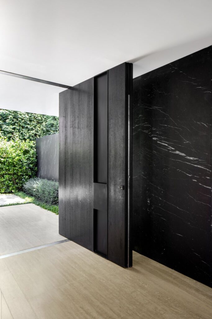 Le Pine House in Saint Tropez, France was designed by SAOTA in Modern style is a contemporary interpretation of traditional Mediterranean Riviera architecture. This house offers luxurious living with high end finishes and smart amenities.