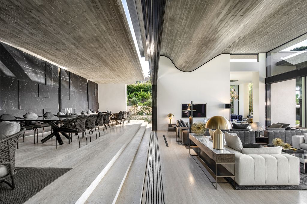 Le Pine House in Saint Tropez, France was designed by SAOTA in Modern style is a contemporary interpretation of traditional Mediterranean Riviera architecture. This house offers luxurious living with high end finishes and smart amenities.