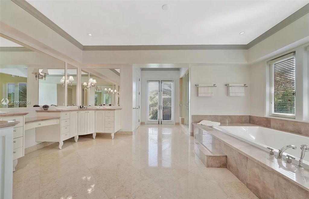 The Mediterranean Mansion is one of the largest waterfront estates on Sunset Islands offers abundance of private luxurious amenities now available for sale. This home located at 1525 W 24th St, Miami Beach, Florida; offering 7 bedrooms and 10 bathrooms with over 11,500 square feet of living spaces.