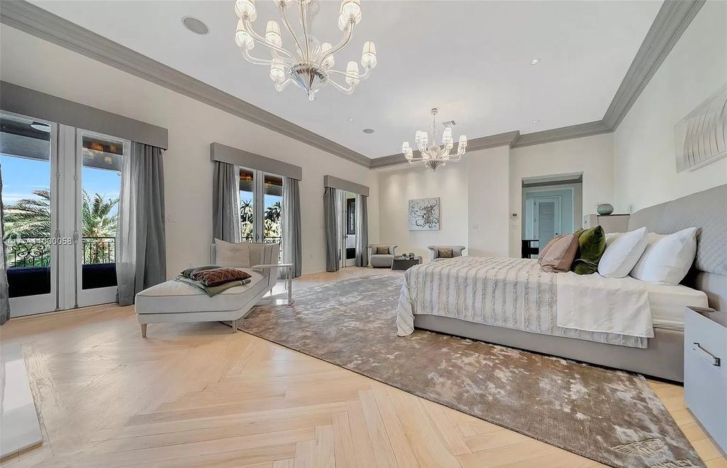 The Mediterranean Mansion is one of the largest waterfront estates on Sunset Islands offers abundance of private luxurious amenities now available for sale. This home located at 1525 W 24th St, Miami Beach, Florida; offering 7 bedrooms and 10 bathrooms with over 11,500 square feet of living spaces.