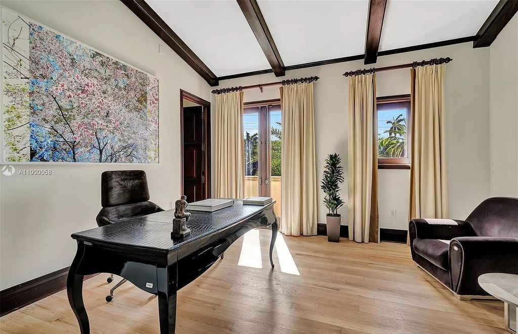 The Mediterranean Mansion is one of the largest waterfront estates on Sunset Islands offers abundance of private luxurious amenities now available for sale. This home located at 1525 W 24th St, Miami Beach, Florida; offering 7 bedrooms and 10 bathrooms with over 11,500 square feet of living spaces.