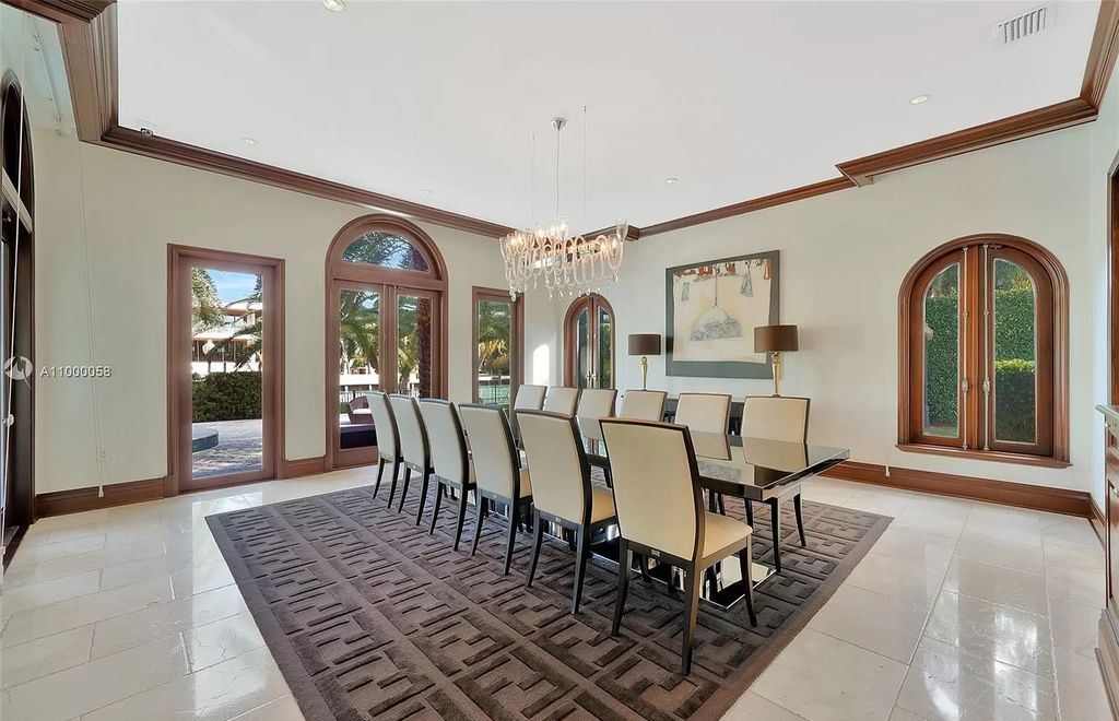 The Mediterranean Mansion is one of the largest waterfront estates on Sunset Islands offers abundance of private luxurious amenities now available for sale. This home located at 1525 W 24th St, Miami Beach, Florida; offering 7 bedrooms and 10 bathrooms with over 11,500 square feet of living spaces.