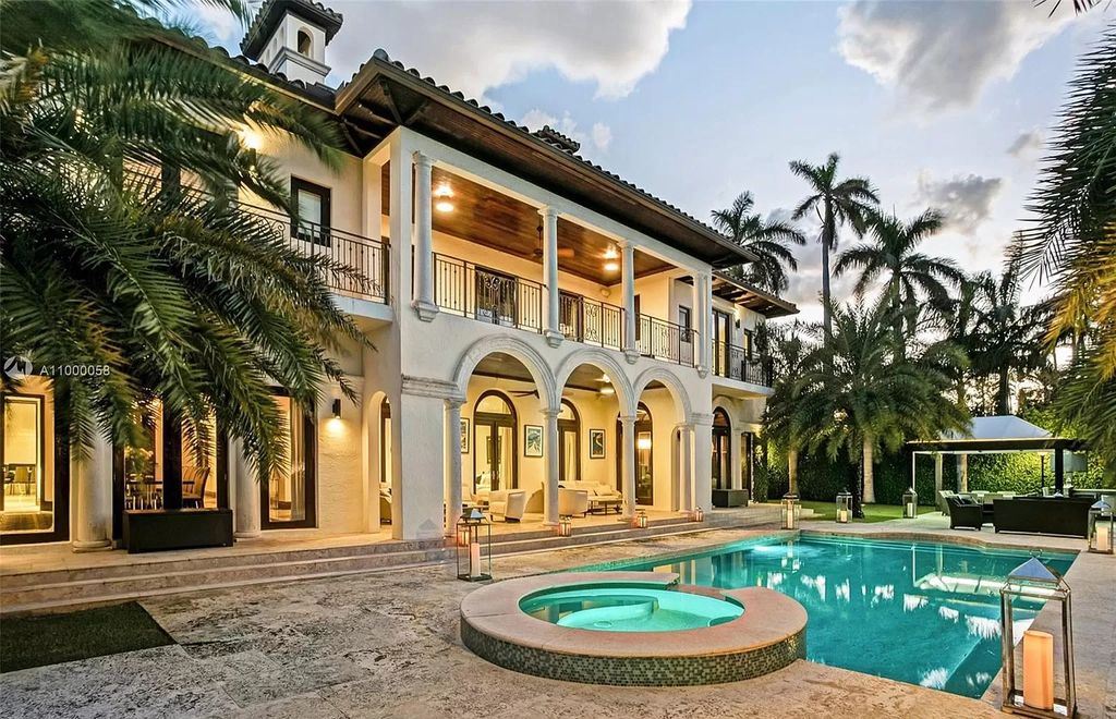 The Mediterranean Mansion is one of the largest waterfront estates on Sunset Islands offers abundance of private luxurious amenities now available for sale. This home located at 1525 W 24th St, Miami Beach, Florida; offering 7 bedrooms and 10 bathrooms with over 11,500 square feet of living spaces.