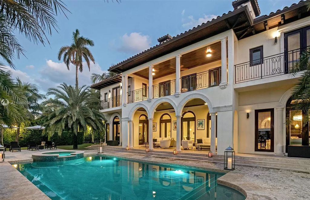 The Mediterranean Mansion is one of the largest waterfront estates on Sunset Islands offers abundance of private luxurious amenities now available for sale. This home located at 1525 W 24th St, Miami Beach, Florida; offering 7 bedrooms and 10 bathrooms with over 11,500 square feet of living spaces.