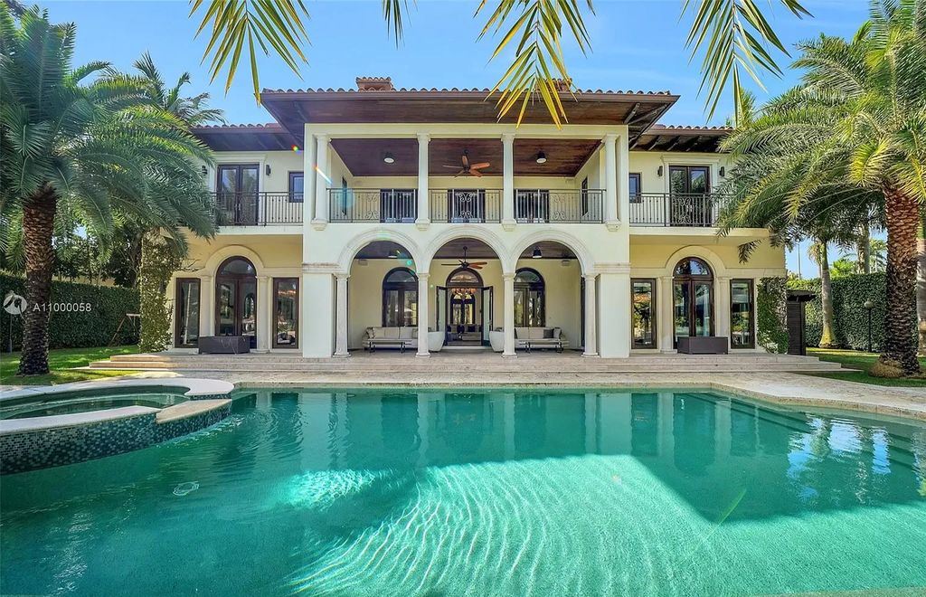 The Mediterranean Mansion is one of the largest waterfront estates on Sunset Islands offers abundance of private luxurious amenities now available for sale. This home located at 1525 W 24th St, Miami Beach, Florida; offering 7 bedrooms and 10 bathrooms with over 11,500 square feet of living spaces.