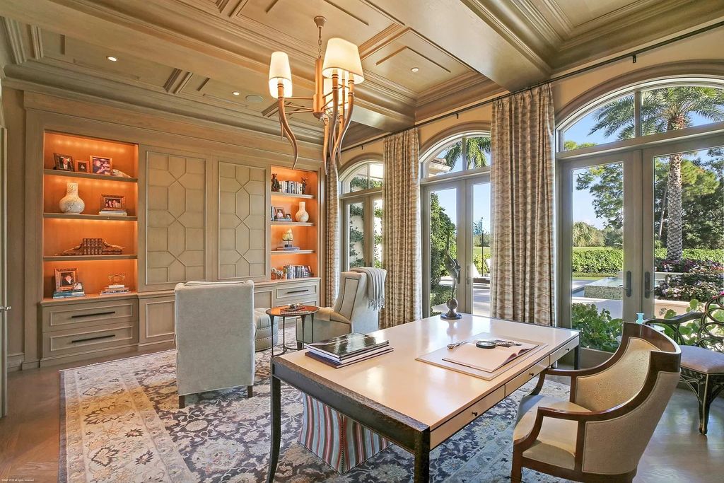 The Custom Home in Florida is a luxurious estate situated on the finest lot in prestigious Old Palm now available for sale. This home located at 11748 Bella Donna Ct, Palm Beach Gardens, Florida; offering 6 bedrooms and 9 bathrooms with over 10,000 square feet of living spaces.