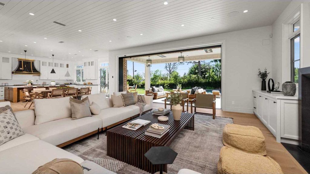 The New Construction Home in prestigious Brentwood Park features the highest caliber of finishes and spacious grounds now available for sale. This home located at 12730 Hanover St, Los Angeles, California; offering 8 bedrooms and 10 bathrooms with over 13,000 square feet of living spaces.