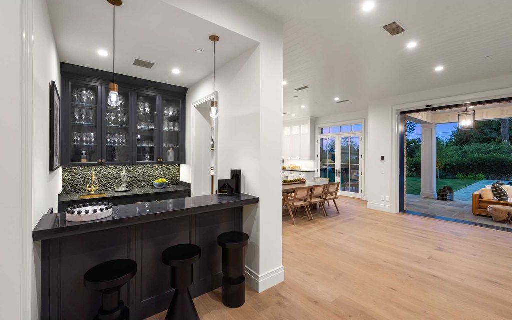 The New Construction Home in prestigious Brentwood Park features the highest caliber of finishes and spacious grounds now available for sale. This home located at 12730 Hanover St, Los Angeles, California; offering 8 bedrooms and 10 bathrooms with over 13,000 square feet of living spaces.