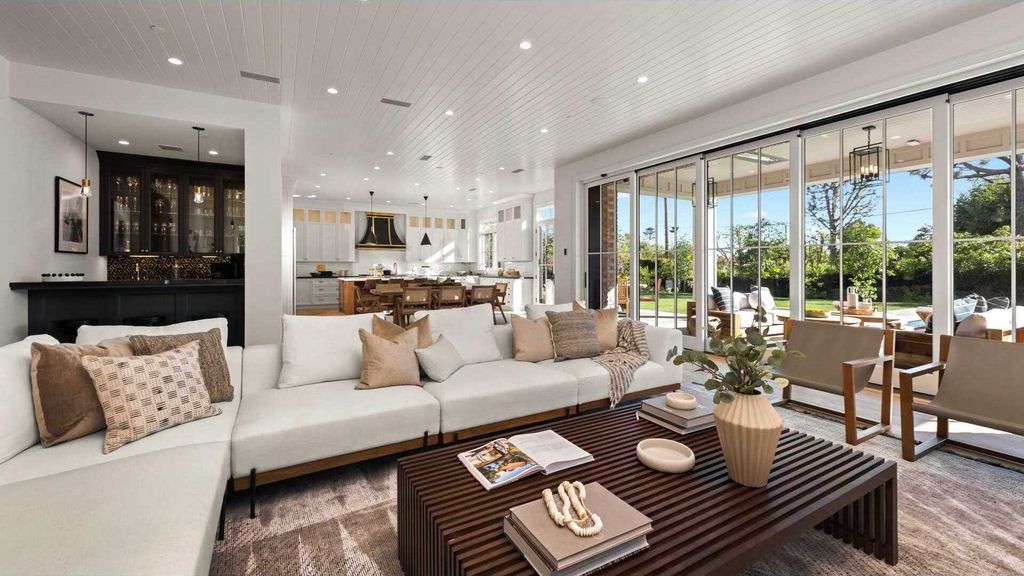 The New Construction Home in prestigious Brentwood Park features the highest caliber of finishes and spacious grounds now available for sale. This home located at 12730 Hanover St, Los Angeles, California; offering 8 bedrooms and 10 bathrooms with over 13,000 square feet of living spaces.