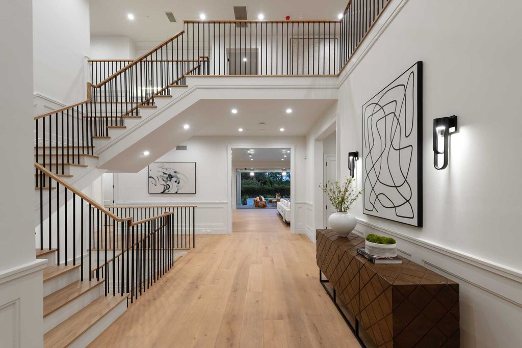 The New Construction Home in prestigious Brentwood Park features the highest caliber of finishes and spacious grounds now available for sale. This home located at 12730 Hanover St, Los Angeles, California; offering 8 bedrooms and 10 bathrooms with over 13,000 square feet of living spaces.