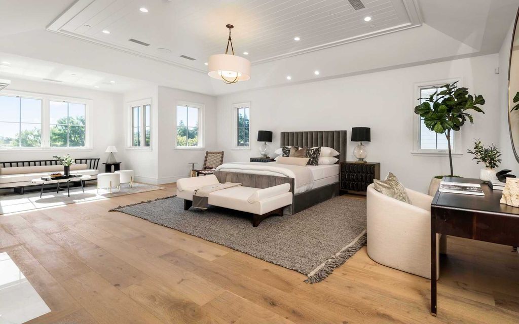 The New Construction Home in prestigious Brentwood Park features the highest caliber of finishes and spacious grounds now available for sale. This home located at 12730 Hanover St, Los Angeles, California; offering 8 bedrooms and 10 bathrooms with over 13,000 square feet of living spaces.