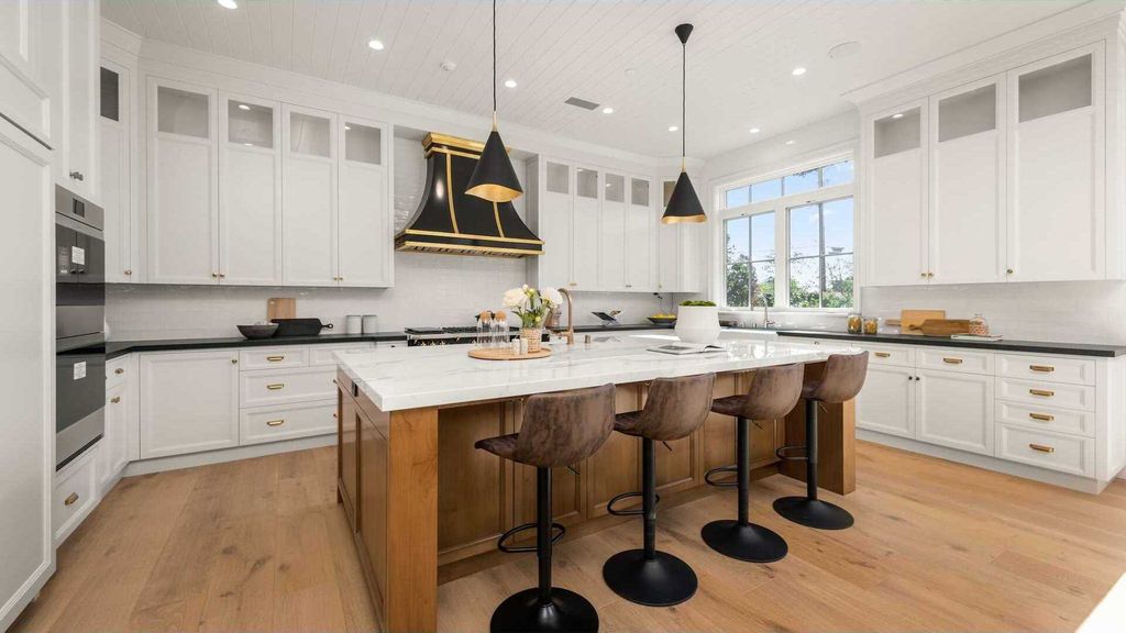 The New Construction Home in prestigious Brentwood Park features the highest caliber of finishes and spacious grounds now available for sale. This home located at 12730 Hanover St, Los Angeles, California; offering 8 bedrooms and 10 bathrooms with over 13,000 square feet of living spaces.