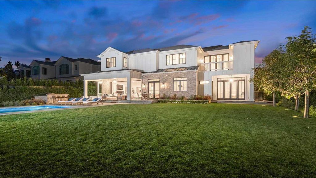 The New Construction Home in prestigious Brentwood Park features the highest caliber of finishes and spacious grounds now available for sale. This home located at 12730 Hanover St, Los Angeles, California; offering 8 bedrooms and 10 bathrooms with over 13,000 square feet of living spaces.