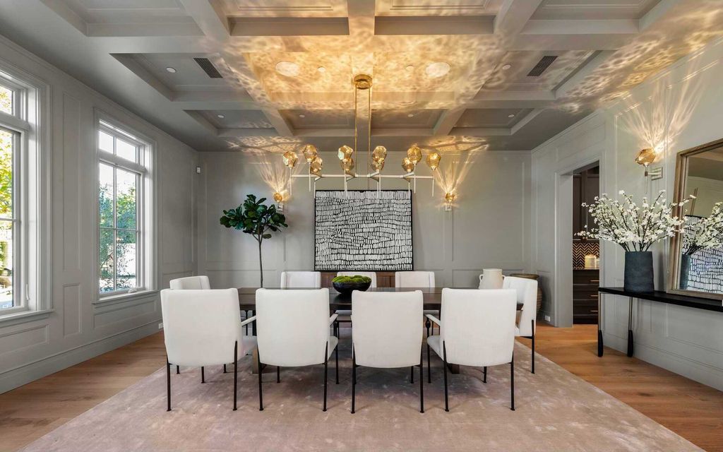 The New Construction Home in prestigious Brentwood Park features the highest caliber of finishes and spacious grounds now available for sale. This home located at 12730 Hanover St, Los Angeles, California; offering 8 bedrooms and 10 bathrooms with over 13,000 square feet of living spaces.