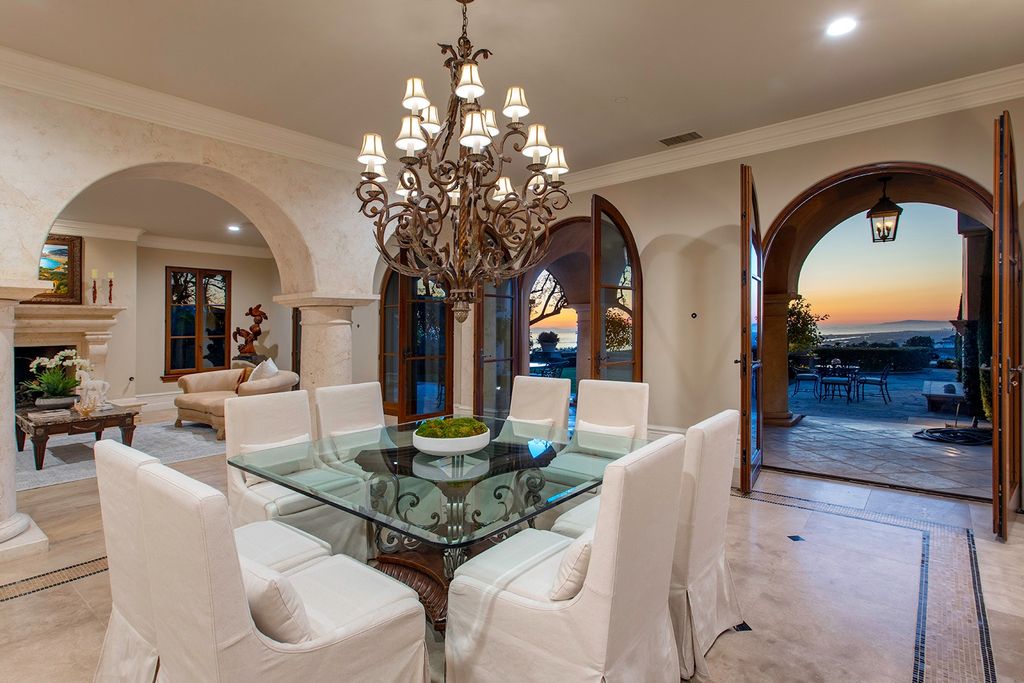The Newport Coast Home boasts coastal southern California grandeur throughout on a front row unobstructed hilltop now available for sale. This home located at 7 Sailcrest, Newport Coast, California; offering 7 bedrooms and 8 bathrooms with over 9,800 square feet of living spaces.