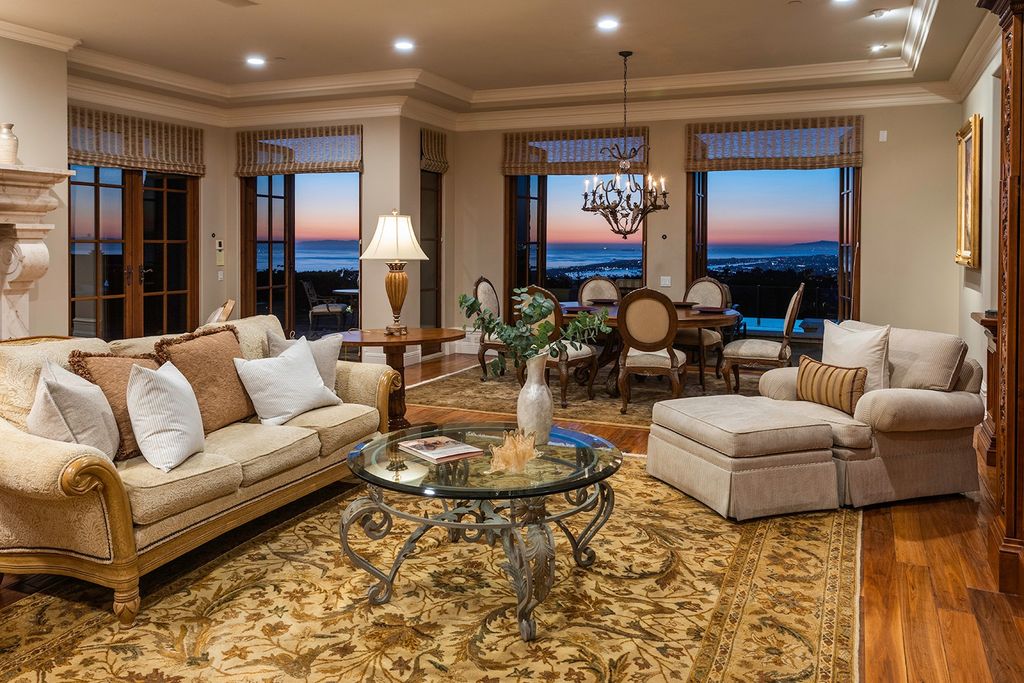 The Newport Coast Home boasts coastal southern California grandeur throughout on a front row unobstructed hilltop now available for sale. This home located at 7 Sailcrest, Newport Coast, California; offering 7 bedrooms and 8 bathrooms with over 9,800 square feet of living spaces.